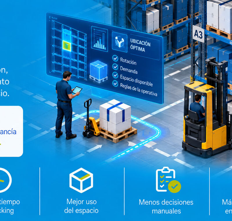 optimizar ubicación de mercancías en un almacén